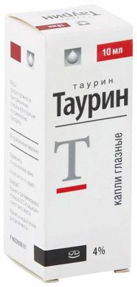 Таурин 4% 10мл капли глазные №1 флакон (ЛЕККО ФФ ЗАО)